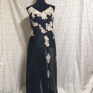 Lace and Satin full length negligee/slip